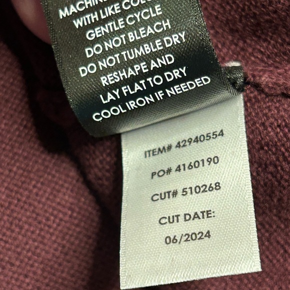 Torrid preppy cozy chic plus size burgundy sweater with plaid ruffle hem NWT 4X - Picture 9 of 10